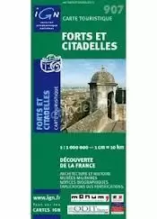 907 FRANCE FORTS & CITADELLES  1:1.000.000- IGN