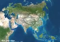 ASIA FROM SPACE/ÁSIA DES DE L'ESPAI 100*70CM (POSTER PLANET OBSERVER)