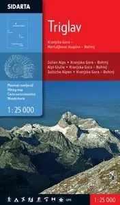 TRIGLAV. KRANJSKA GORA-MARTULJEK-BOHINJ 1:25.000 (SIDARTA MAP)
