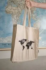 TOTE BAG THE WORLD COTÓ RECICLAT