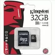 MICRO SD 32GB AMB ADAPTADIOR (KINGSTON CLASS4)