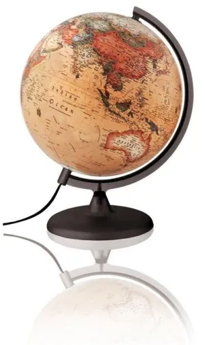 GLOBO SOLID A SEPIA ILUMINADO DE PLÁSTICO (30 CM)
