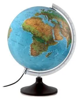 GLOBO SOLID B AZUL ILUMINADO DE PLÁSTICO (30 CM) C