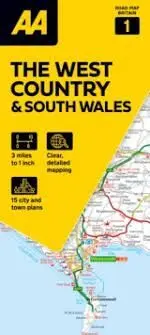 THE WEST COUNTRY & SOUTH WALES 1:200.000 (MAPA AA)
