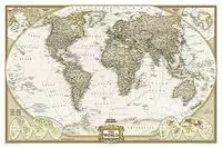 EXECUTIVE WORLD MAP POLÍTIC 117*77CM (POSTER NATIONAL GEOGRAPHIC)