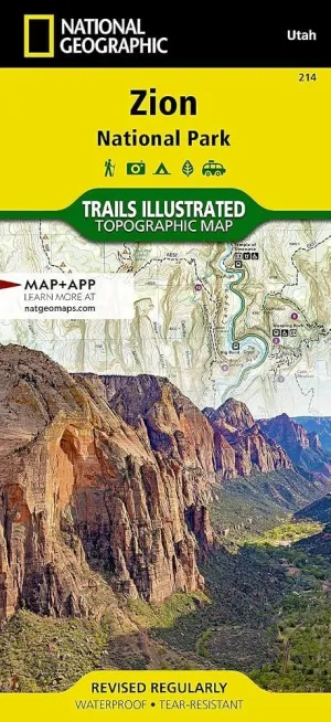 ZION NATIONAL PARK 1:37.700 (MAP 214 NATIONAL GEOGRAPHIC)