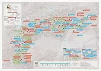 ALPINE CYCLE CLIMBS SCRATCH PRINT (MAPA COLLS MUNTANYA ALPS PER RASCAR)