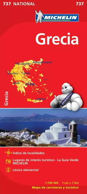 GRECIA 1:700.000 (737 MAPA MICHELIN)