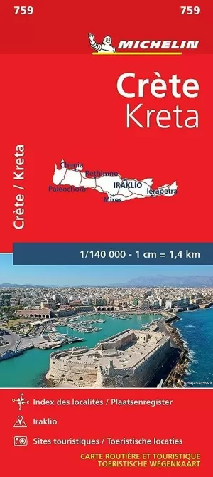 CRETA 1:140.0000 (MAPA 759 MICHELIN) CRETA 1:140.0000 (MAPA 759 MICHELIN)