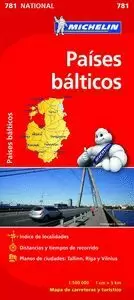 PAÍSES BALTICOS (ESTONIA, LETONIA, LITUANIA) 1:500.000 (MAPA MICHELIN 781)