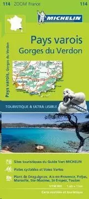 PAYS VAROIS/GORGES DU VERDON 1:100.000 (114-MICHELIN)