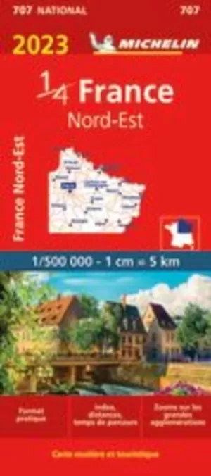 FRANCE NORD-EST (1:500.000 - 707 MICHELIN)