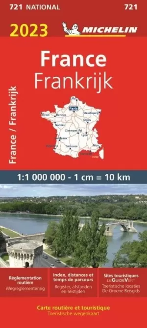 FRANCIA 1:1.000.000 ( MAPA MICHELIN 721 2023)