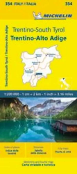 TRENTINO-ALTO ADIGE DOLOMITAS (MAPA LOCAL 354 MICHELIN)