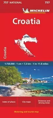 CROATIA MAPA NATIONAL 1:750.000 (757 MAPA MICHELIN)