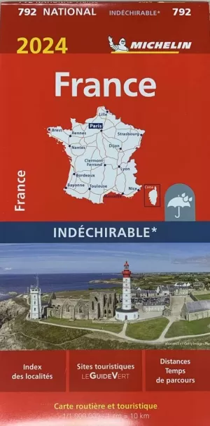 FRANÇA/FRANCE 2024 ALTA RESISITENCIA (1:1.000.000) (MICHELIN 792)