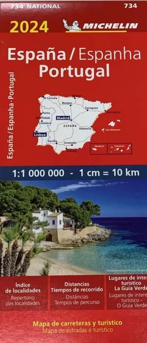 ESPANYA/PORTUGAL 2024 (1:1.000.000) (MICHELIN 734)