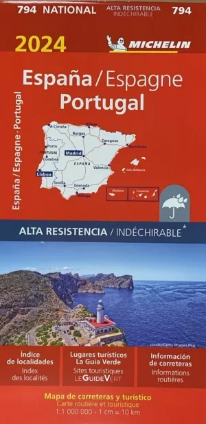 ESPANYA/PORTUGAL 2024 ALTA RESISTENCIA (1:1.000.000) (MICHELIN 794)