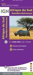 AFRIQUE DU SUD. NAMIBIA, BOTSWANA, SWAZILAND, LESOTHO 1:2.000.000 (IGN)