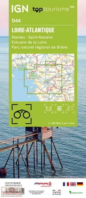 LOIRE-ATLANTIQUE 1:100.000 (MAPA IGN D44)