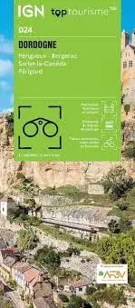 DORDOGNE. PERIGUEUX BERGERAC 1:100.000 (153-IGN)