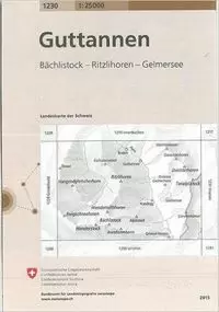 GUTTANNEN. BACHLISTOCK, RITZLIHOREN, GELMERSEE (1230-SWISSTOPO 1:25.000)