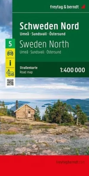 SUECIA NORD. LAPPLAND, UMEA, OSTERSUND 1:400.000 (5-F&B)