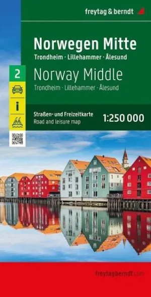 NORUEGA MIG. TRONDHEIM, LILLEHAMMER, ALESUND 1:250.000 (2-F&B)
