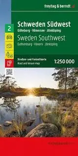 SUECIA SUDOEST.GOTEBORG, VANERSEE, JONKOPING 1:250.000 (2-F&B)