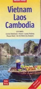 VIETNAM LAOS CAMBODIA 1:1.500.000 -NELLES