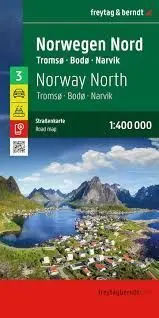 NORD DE NORUEGA-TROMSO, BODO,NARVIK, LOFOTEN 1:400.000 (3 MAPA F&B)