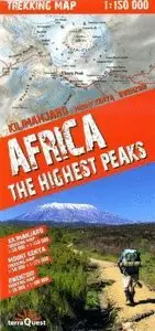 PICOS DE AFRICA: KILIMANJARO, MONTE KENIA, RUWENZORI 1:50.000/ 1:150.000