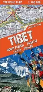 TIBET. MOUNT EVEREST, NAM TSO, LHASA, SHIGATSE 1:400.000 (TERRAQUEST)