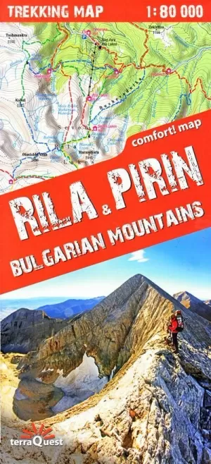 RILA / PIRIN / BULGARIAN MOUNTAINS LAMINATE 1:80.000 (MAPA TERRAQUEST)