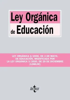 LEY ORGÁNICA DE EDUCACIÓN