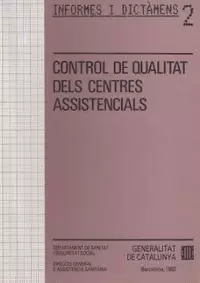 CONTROL DE QUALITAT DELS CENTRES ASSISTENCIALS