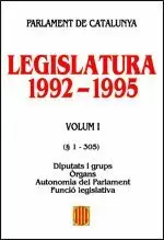 LEGISLATURA 1992-1995. PARLAMENT DE CATALUNYA (4 VOLUMS)