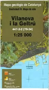 VILANOVA I LA GELTRÚ 447-2-2 (70-34) MAPA GEOLÒGIC DE CATALUNYA. GEOTREBALL IV. MAPA DE SÒLS
