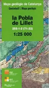 LA POBLA DE LILLET 255-1-2 (71-22) MAPA GEOLÒGIC DE CATALUNYA. GEOTREBALL I