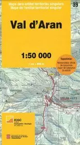 VAL D'ARAN 1:50.000 (39 MAPA ICGC) VAL D'ARAN 1:50.000 (39 MAPA ICGC)