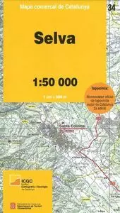 34 SELVA 1:50.000 -MAPA COMARCAL DE CATALUNYA ICGC