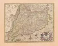 CATALONIAE PRINCIPATUS DESCRIPTIO NOVA-1636 : MAPA HISTÓRICO 79 X 65 CM