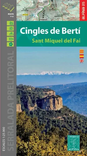 CINGLES DE BERTÍ. SANT MIQUEL DEL FAI 1:25.000 (ALPINA)