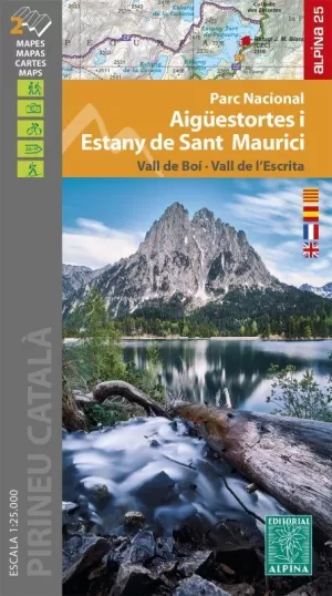 AIGUESTORTES I ESTANY DE SANT MAURICI 1:25.000 (MAPA ALPINA)