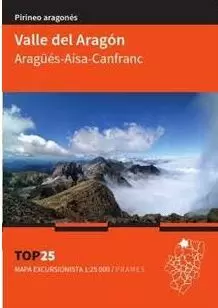 VALLE DEL ARAGON. ARAGUES-AISA-CANFRANC. 1:25.000 (MAPA PRAMES)