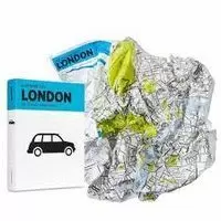 LONDON -CRUMPLED CITY MAP