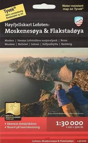 MOSKENESOYA & FLAKSTADOYA - LOFOTEN 1:30.000