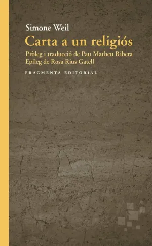 CARTA A UN RELIGIÓS