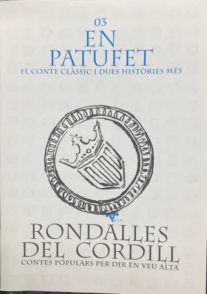EN PATUFET EL CONTE CLÀSSIC I DUES HITÒRIES MÉS.